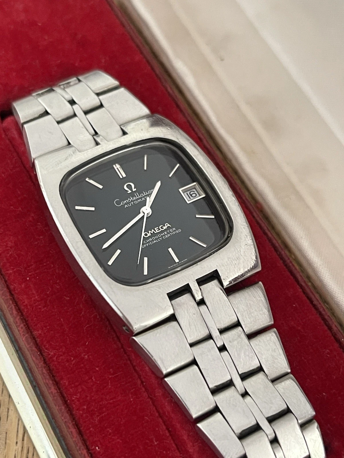 Omega — OMEGA Constellation Automatic Date Chronometer with Green Spider Dial