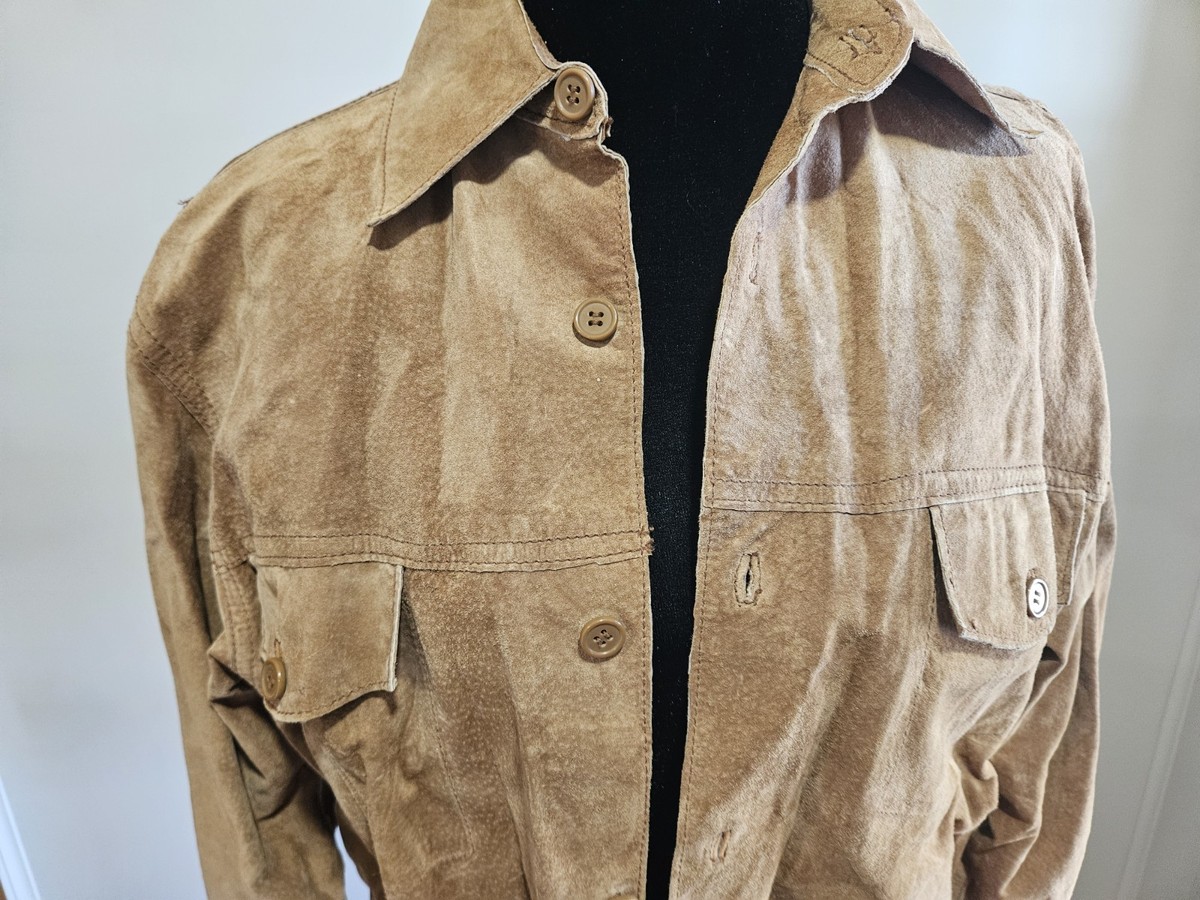 NDX Nederland Men's Brown and Tan Leather Jacket Size S View 2