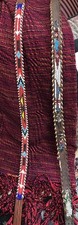 Lot of 2 Vintage THUNDERBIRD Belts Hand Beaded  Laced Cowhide Leather Belts