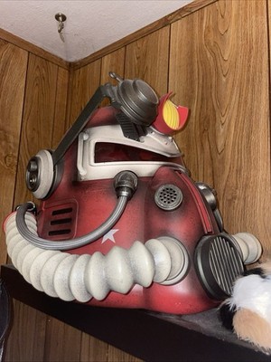 (Broken) Fallout 76 T-51b-nc Power Armor Helmet 1 Prop Replica Nuka Cola