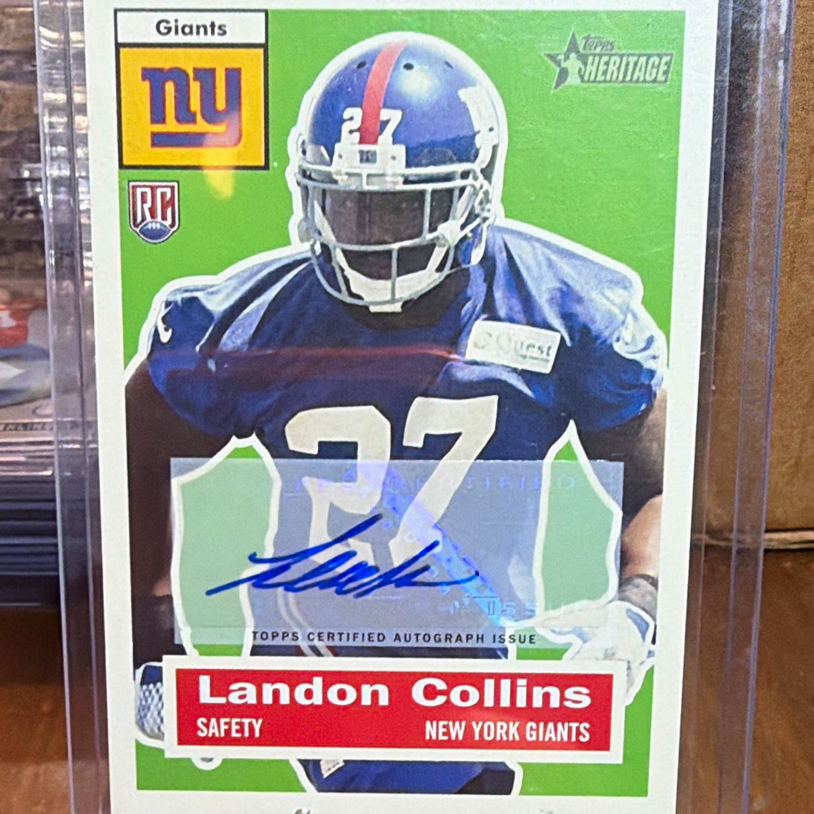 Landon Collins Topps Heritage #83 Autograph