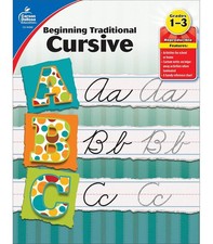Beginning Traditional Cursive Handwriting Workbook for Kids Handwriting Pract..