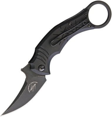Bastinelli Creations Mako Folder BC-0618 D2 Black Nylon Folding Knife