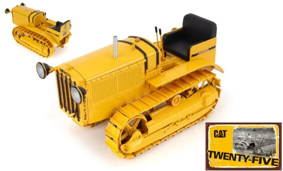 MODELLINO AGRICOLO STATICO DIECAST MASTER TRATTORE CINGOLATA CAT 25 SCALA 1/16 - Immagine 4 di 4