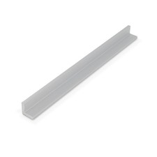 Outwater Satin Finish 1/2"x1/2"x1/8" Alum Angle Moulding - Size Options