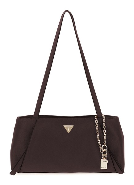 Guess Devon Shoulder Satchel Schultertasche Tasche Brown Dunkelbraun Neu-image