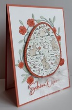 3-D Grußkarte Ostern "Schöne Ostern" Handarbeit z.T. Stampin Up