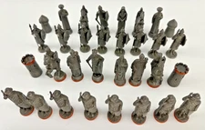 Prince August Crusader Vs Ottoman Empire Chess set, cast figures, Complete