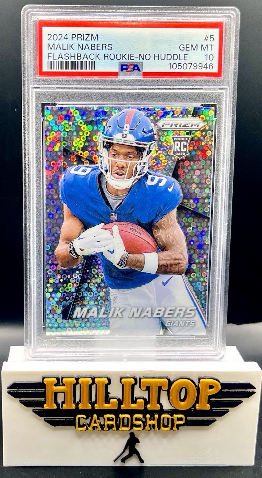 Malik Nabers Panini Prizm Flashback Rookie #5 No Huddle