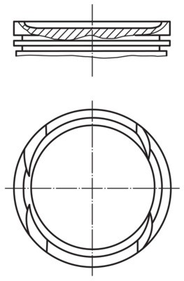 MAHLE 010 05 00 Piston for FIAT,LANCIA,TATA,VAUXHALL