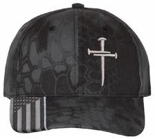 Christian Hats for Men Women Jesus 3 Nail Cross Hat Premium Adjustable Hat/Decal