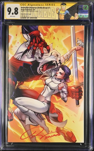 Invincible Universe Battle Beast #7 VIRGIN CGC SS 9.8 signed Ryan Kincaid NM/MT