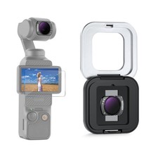 NEEWER Variable ND Filter DJI Osmo Pocket 3/4, Magnetic ND64-512, Screen, Case