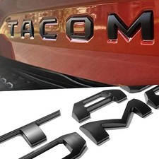 Tacoma 2016-2023 3d Tailgate Insert Letters - Matte Black Emblems
