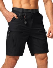 Men's Hiking Cargo Shorts Stretch Quick Dry Outdoor Tactical Shorts for Men w...