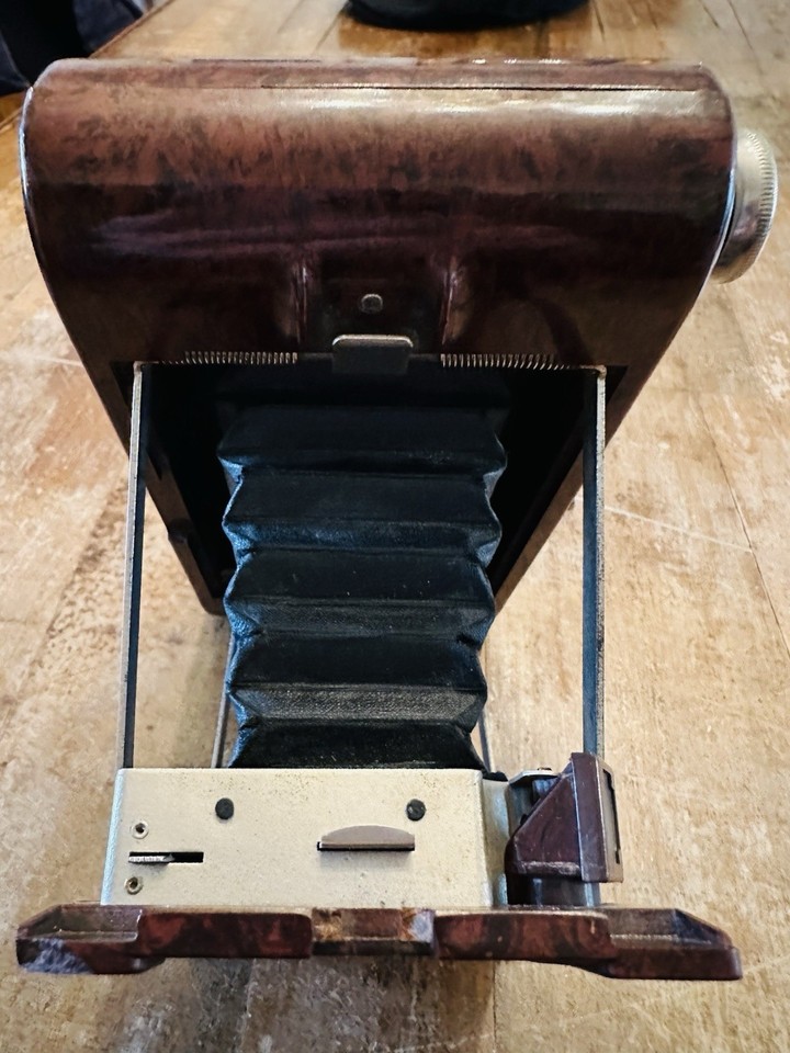 Appareil Photo Pliant Kodak Hawkette N°2 - Bakélite Marron Vintage