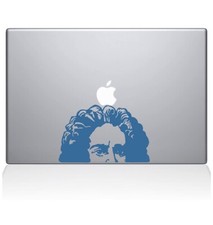 Newton's Apple Decal Vinyl Sticker, 13" MacBook Air, Light Blue