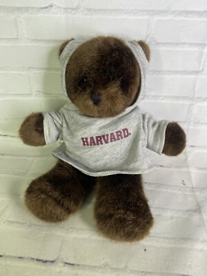 Harvard Collegiate Teddy Bear Plush Stuffed Animal With Hoodie