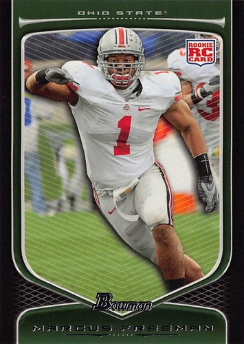 MARCUS FREEMAN Bears 2009 Bowman Draft Rookie Card #160 SP RC Notre Dame Coach