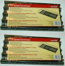 2 PACK Charbroil BBQ Grill 11.5"-19.62" Expandable Steel Grid Section PORCELAIN