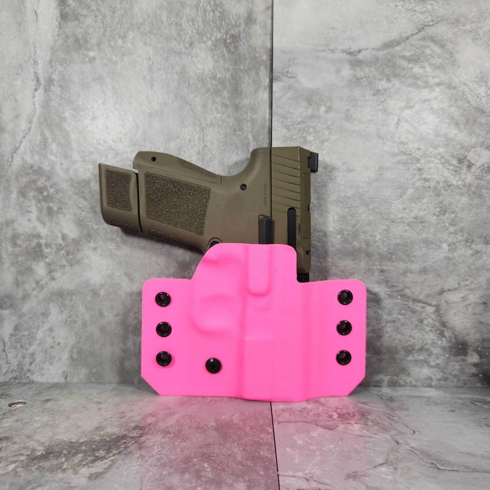 OWB Holster With MM Wings In Hot Pink Choose Your Model.