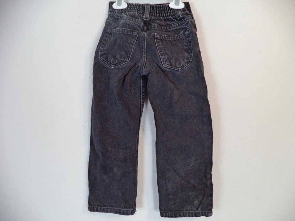 Выцветшие черные состаренные джинсы для мальчиков CRB. Размер 4 тонкий. 100% хлопок. - Изображение 4 из 4