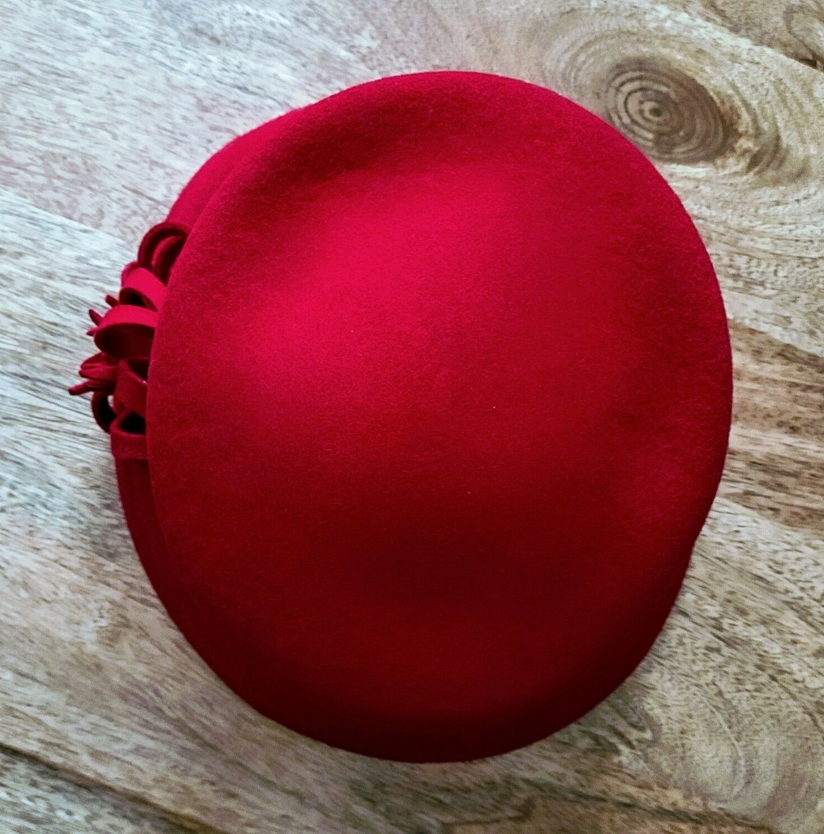 DANIELE MEUCCI Fancy Red Wool Bucket Hat NWT 1930s Italian Hat - Etsy Hong Kong main image 4