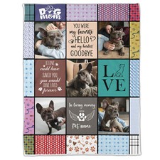 Custom Blankets With Photos, Personalized With Pet Photo Picture Blanket Loss