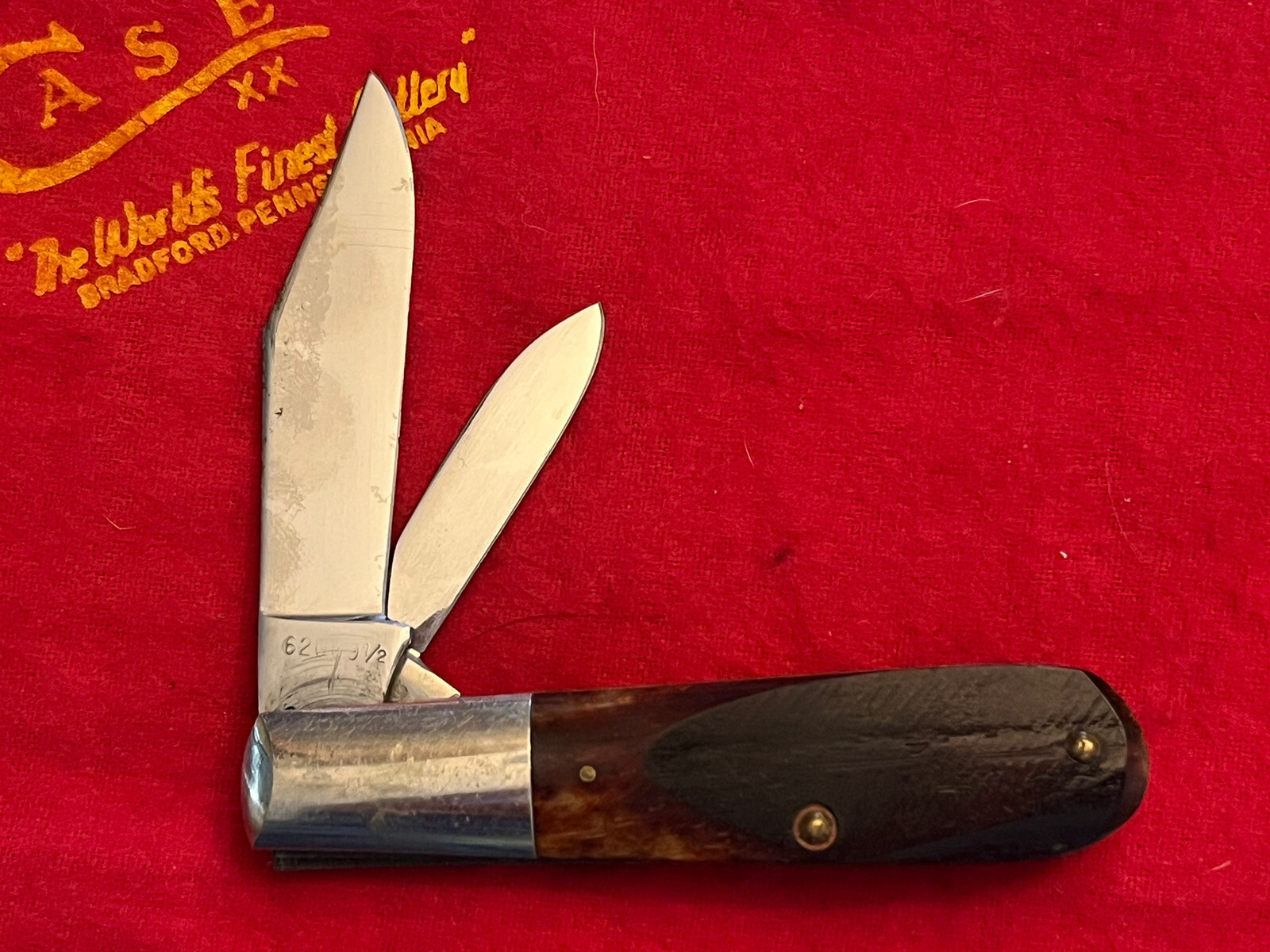 CASE XX Barlow Knife Vintage 196569 Saw Cut Bone eBay