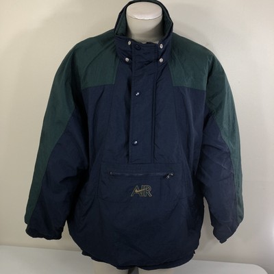 Vtg 90s Nike Air Embroidered Swoosh Winter Jacket Blue Green Men S