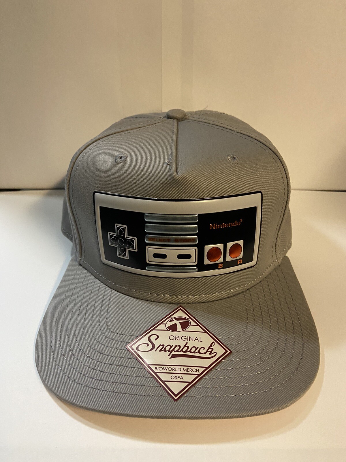 Nintendo Classic NES Controller Snapback Hat Gray… - image 7