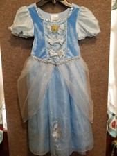 DISNEY Cinderella Costume For Kids Size XS 4 with Tiara