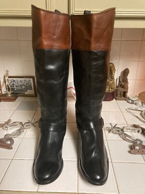 Frye Cognac Leather  Riding Boots men’s size 8 D or women size 9 1/2 Women main image 2