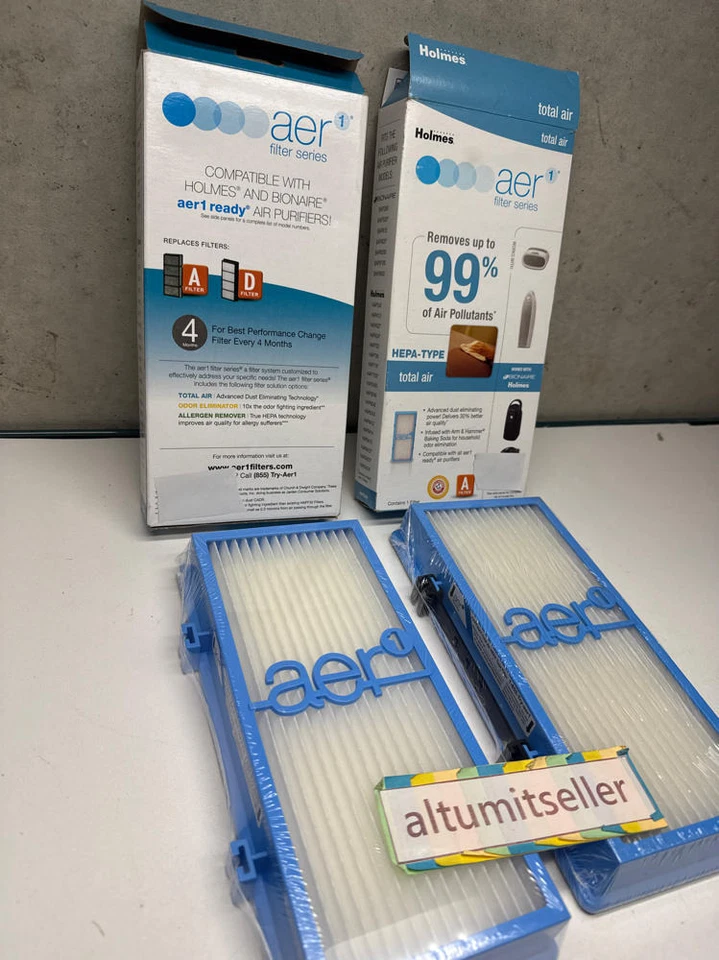 LOTE 2 Holmes Aer1 Purificador de Aire Total Filtro A HEPA HAPF30AT Bionaire Genuino Nuevo Foto 2 de 4