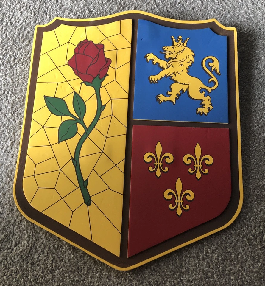 Disney Belleza y Bestia Espuma Cosplay Escudo Disfraz Vestir 19” X 5” Foto 2 de 4