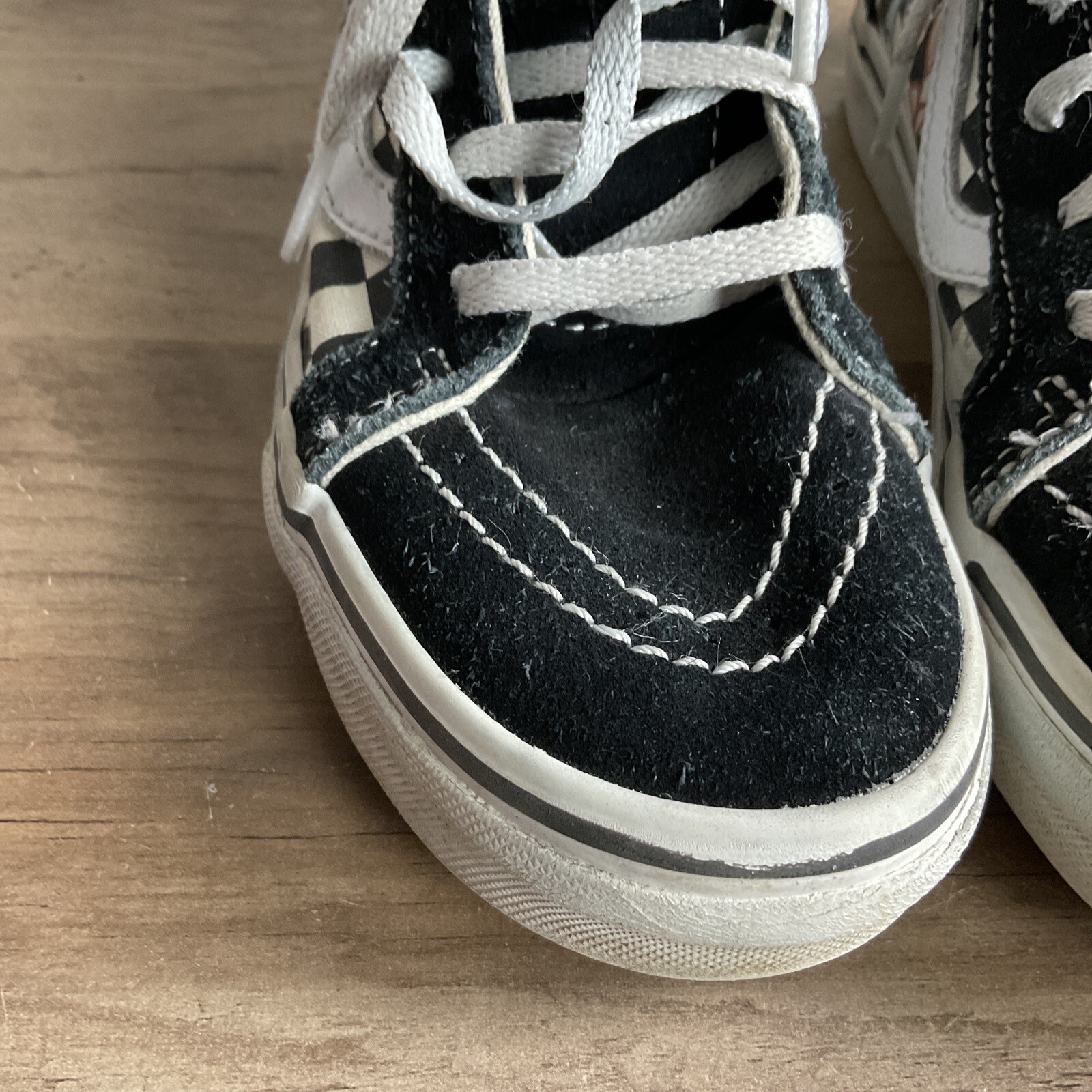 VANS SKATEISTAN Sneakers Youth Size 2 Sk8Hi Zip High Top Lace Up Embroidery eBay