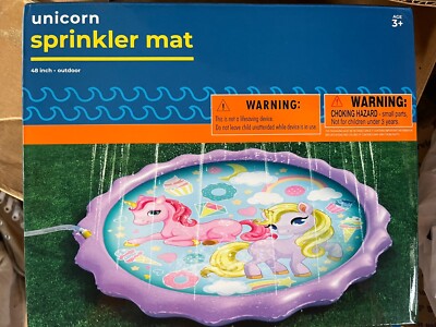 New Splash Buddies Pink Unicorn Splash Pad/ Sprinkler Mat, 48 