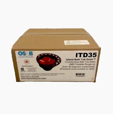 OS&B Island Bath Tub Drain(ITD35) FreeStanding Stand Alone Tubs Rough-In  ABS | eBay