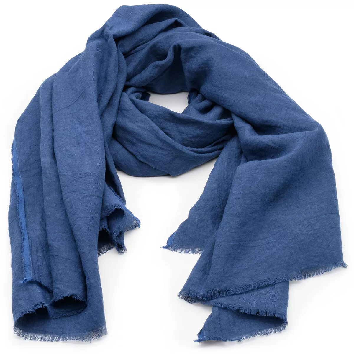 Navy linen scarf deals