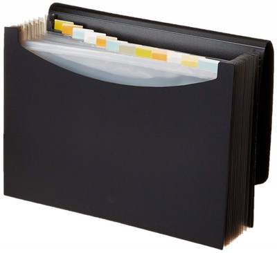 Amazonbasics Expanding File, Letter Size - Black (841710124606)