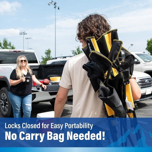 Silla Plegable Pittsburgh Steelers - Capacidad 300 lb y Diseño de Doble Cerradura - Imagen 9 de 10