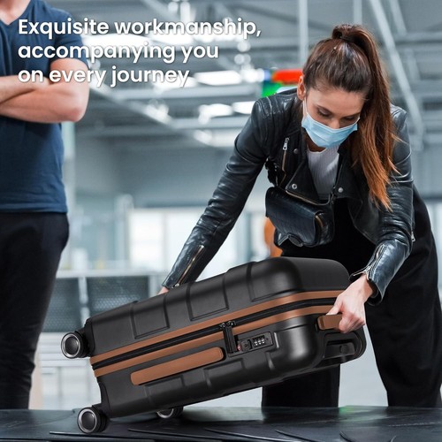 Luggage Sets 3 Piece with Spinner Wheel, Hardside Suitcase Set with TSA Lock, - Picture 6 of 7