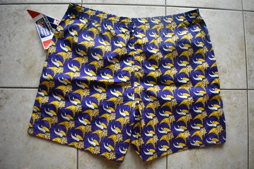 Vintage New W/Tags Apex One NFL Vikings Nylon All Over Print Shorts XL Football - Picture 4 of 4
