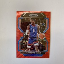 2021-22 Panini Prizm Hamidou Diallo Red Wave Prizm Pistons