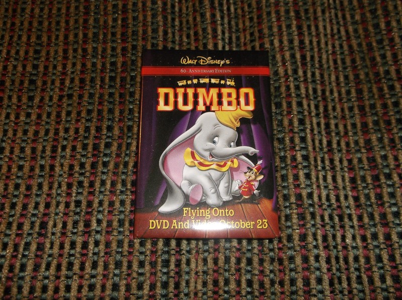 DUMBO WALT DISNEY RETAIL PROMOTIONAL MOVIE PIN DISNEY'S