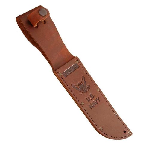KA-BAR Full-Size Braun Leder USN Scheide NUR 1225S - Bild 1 von 9