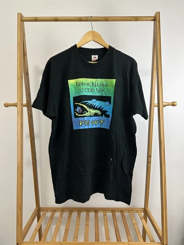 Frank Allison & The Odd Sox Pig Out Album Promo Tou 1990s vintage concert t-shirt, vintage, size XL, single stitch, B+ condition
