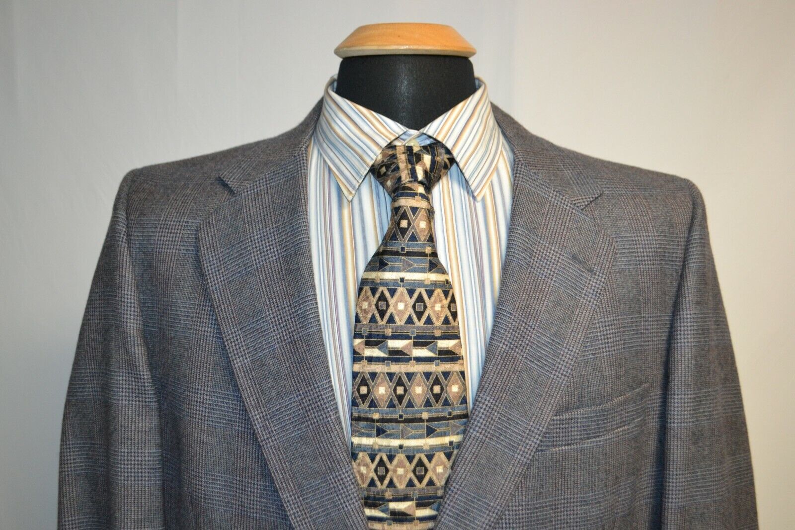 Burberry Men's Plaid Wool 2 Front Button Sports Coat Sz 42R thumbnail 2