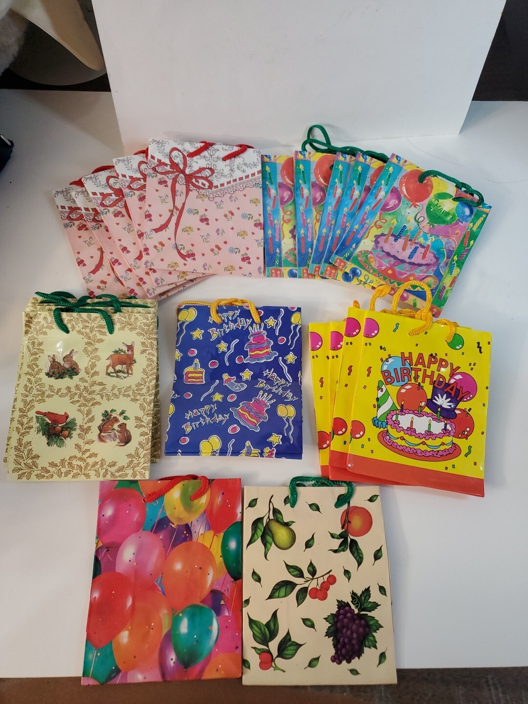 Vintage Gift Bags Floral Birthday Animal ANY Occasion Fruit 6