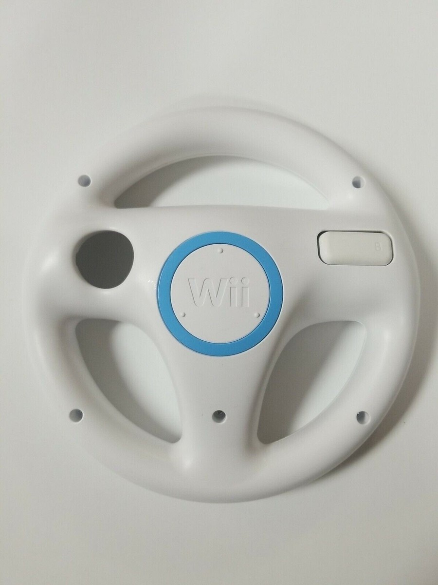 Nintendo Wii Racing Wheel for Mario Kart Official OEM Controller Accessory  White